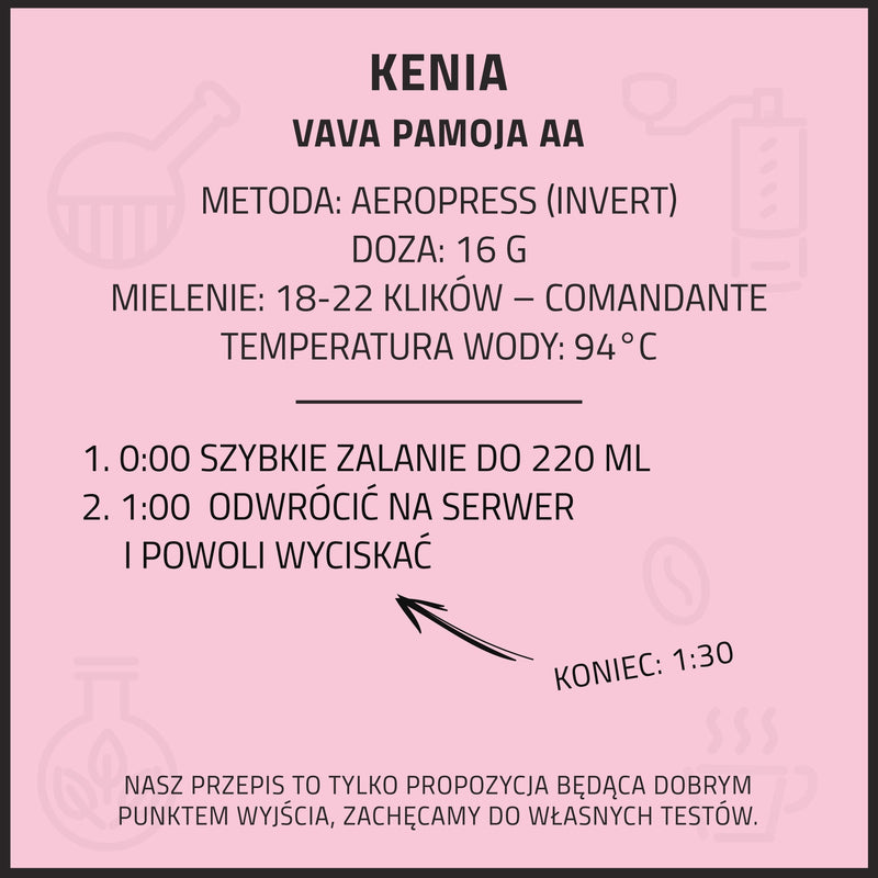 CoffeeLab - Kenia Vava Pamoja AA - filtr - kawa ziarnista 250g - Sklep.Kawa.pl