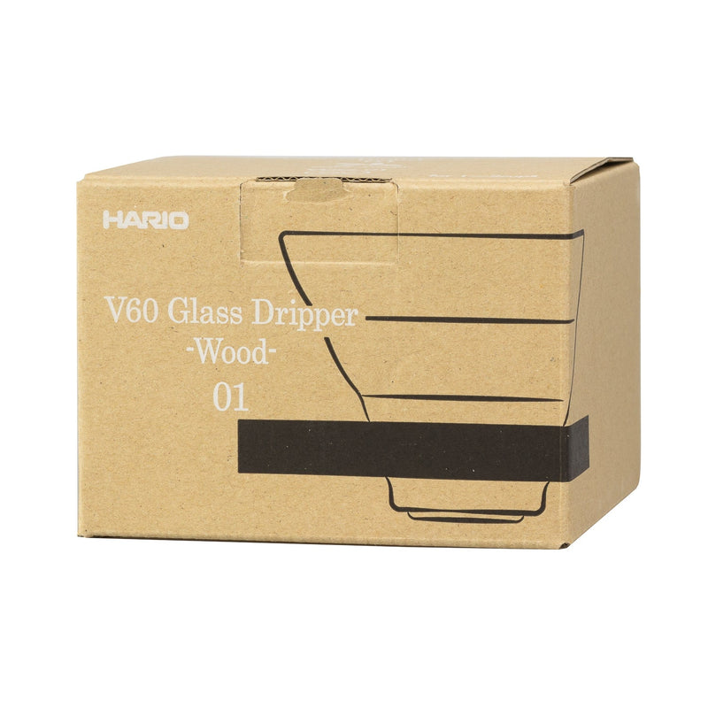 Hario - szklany dripper V60-01 - Olive Wood - Sklep.Kawa.pl