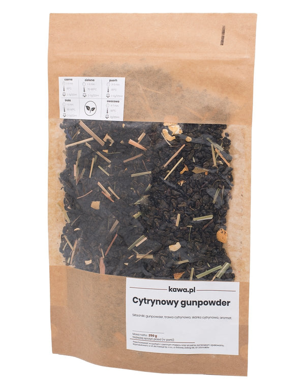 Herbata Zielona Cytrynowy Gunpowder 250g - Sklep.Kawa.pl