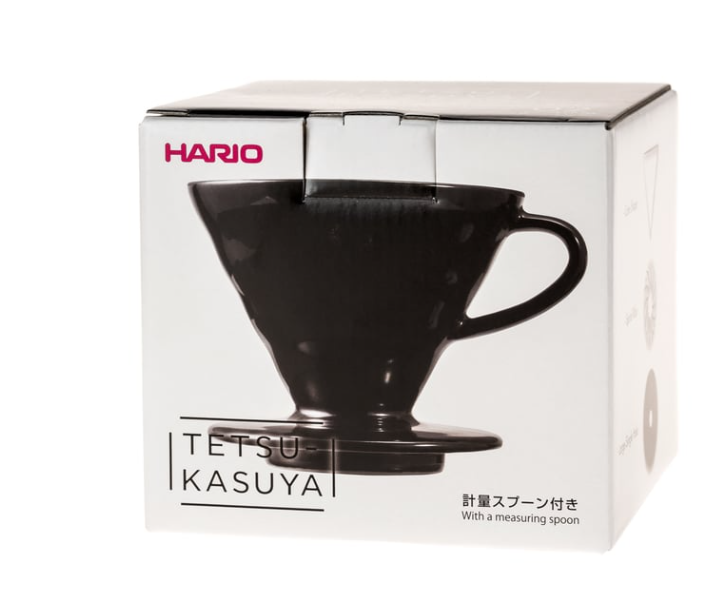 Hario - porcelanowy Drip Kasuya V60-02 - czarny
