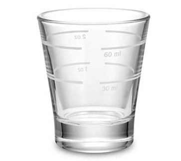 Shot glass 30/60ml NR 701011 - kieliszek baristy z miarką kawa.pl