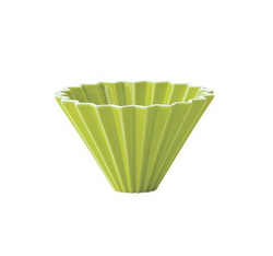 Origami - Ceramiczny dripper - ceramic Dripper M Mat Green - 02 - zielony