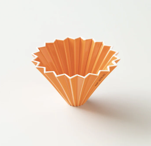 Origami - Ceramiczny dripper - ceramic Dripper M Orange - 02 - pomarańczowy