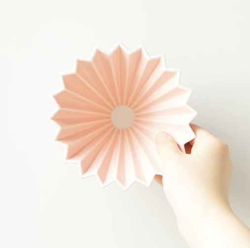 Origami - Ceramiczny dripper - ceramic Dripper M Pink - 02 - różowy