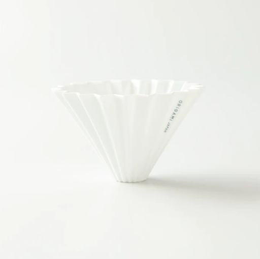 Origami - Ceramiczny dripper - ceramic Dripper M White - 02 - biały