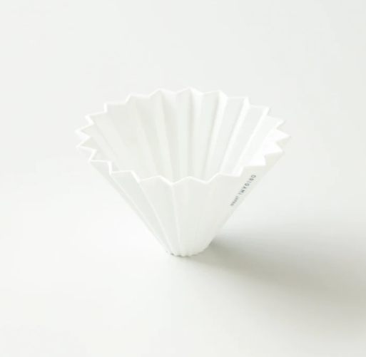 Origami - Ceramiczny dripper - ceramic Dripper M White - 02 - biały