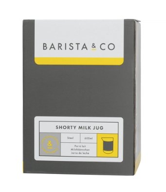 Barista & Co - Shorty Milk Jug Steel - dzbanek do mleka 600 ml - Sklep.Kawa.pl