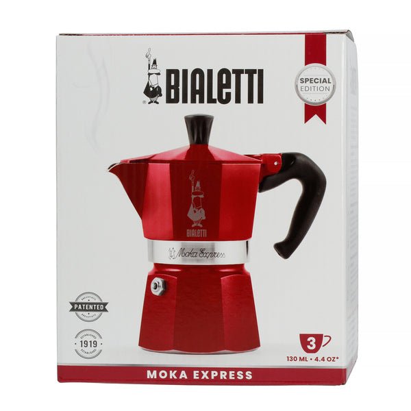 Bialetti - Kawiarka Moka Express Marocco 3tz - czerwona - Sklep.Kawa.pl