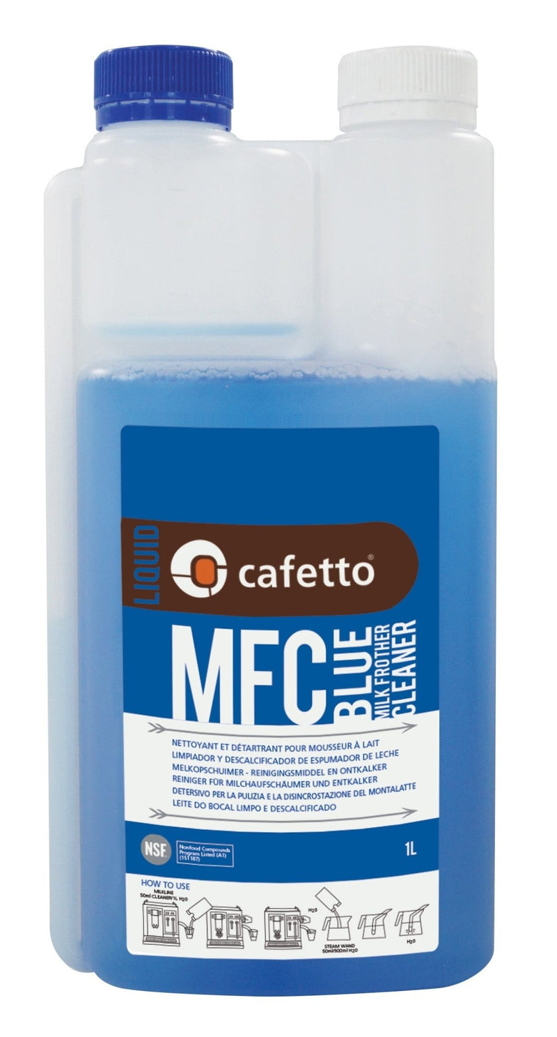 Cafetto Blue MFC - 1L - płyn do czyszczenia i dezynfekcji systemu spieniania mleka - Sklep.Kawa.pl