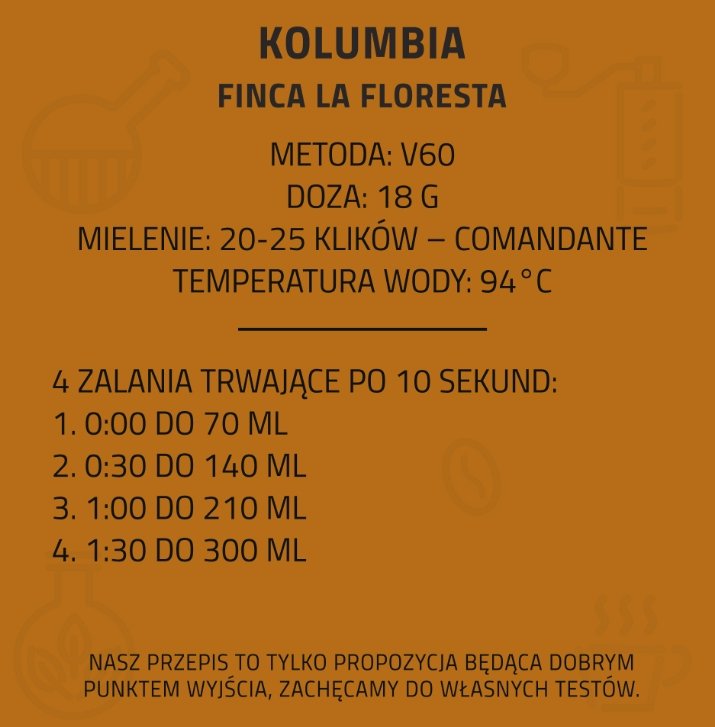CoffeeLab - Kolumbia Finca La Floresta - metody przelewowe - kawa ziarnista 250g - Sklep.Kawa.pl