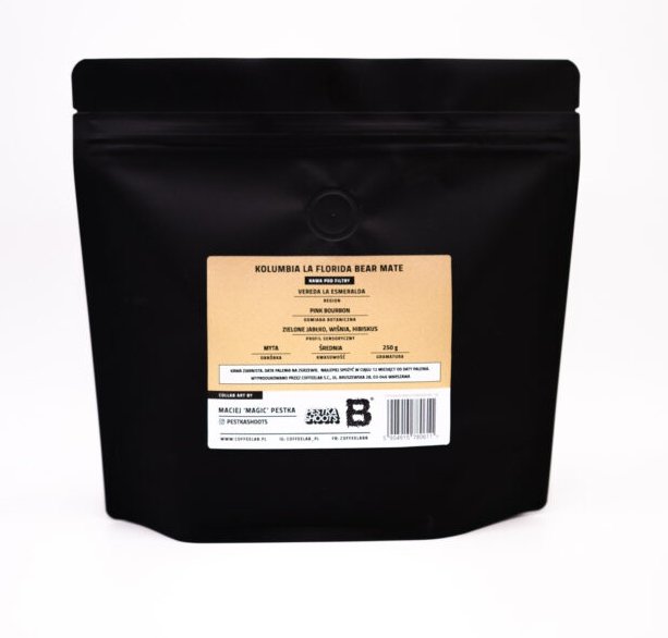 CoffeeLab - Kolumbia La Florida BEAR MATE - metody przelewowe - kawa ziarnista 250g - Sklep.Kawa.pl