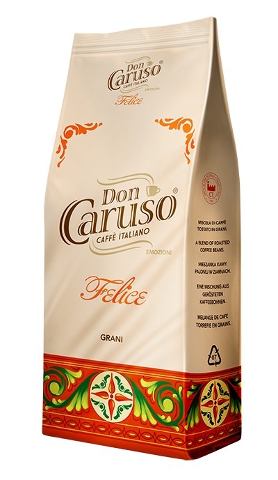 Don Caruso Caffe Italiano - Felice 100% Arabika - kawa mielona 250g - Sklep.Kawa.pl