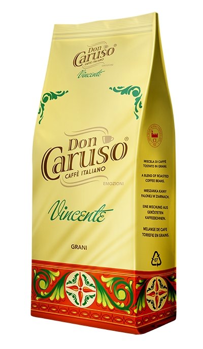 Don Caruso Caffe Italiano - Vincente 70% Arabika 30% Robusta - kawa mielona 250g - Sklep.Kawa.pl