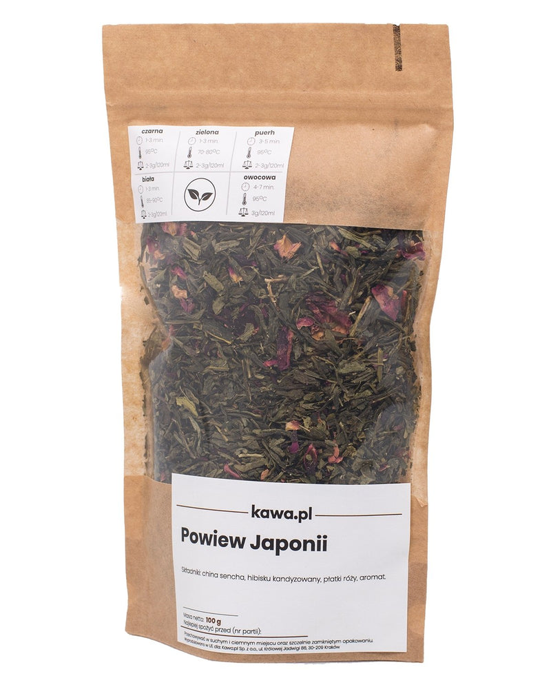 Herbata Zielona China Sencha Powiew Japonii 100g - Sklep.Kawa.pl