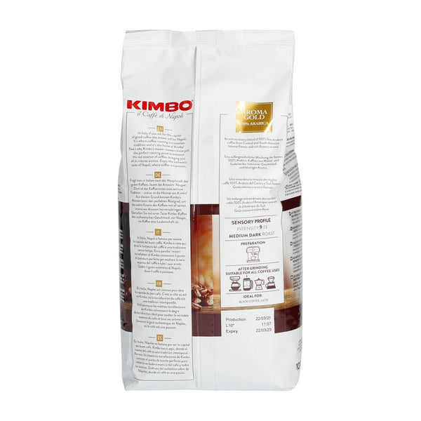 Kimbo - Aroma Gold - espresso - kawa ziarnista 1kg - Sklep.Kawa.pl