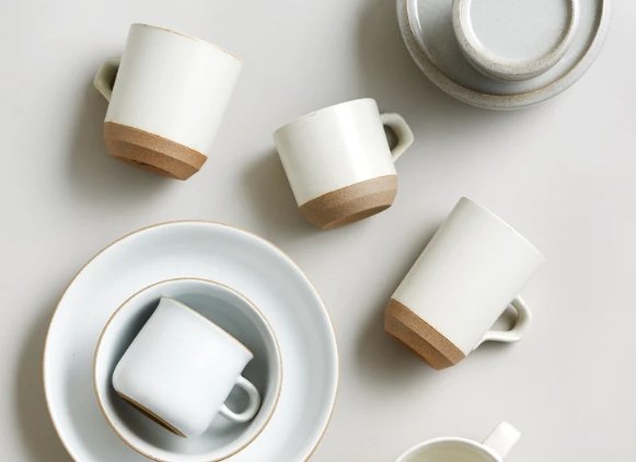 Kinto - Ceramic Lab Small Mug White - kubek biały 300ml - Sklep.Kawa.pl