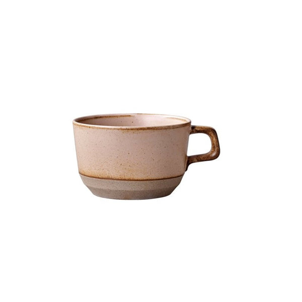 Kinto - Ceramic Lab Wide Mug Pink - kubek 400ml - Sklep.Kawa.pl