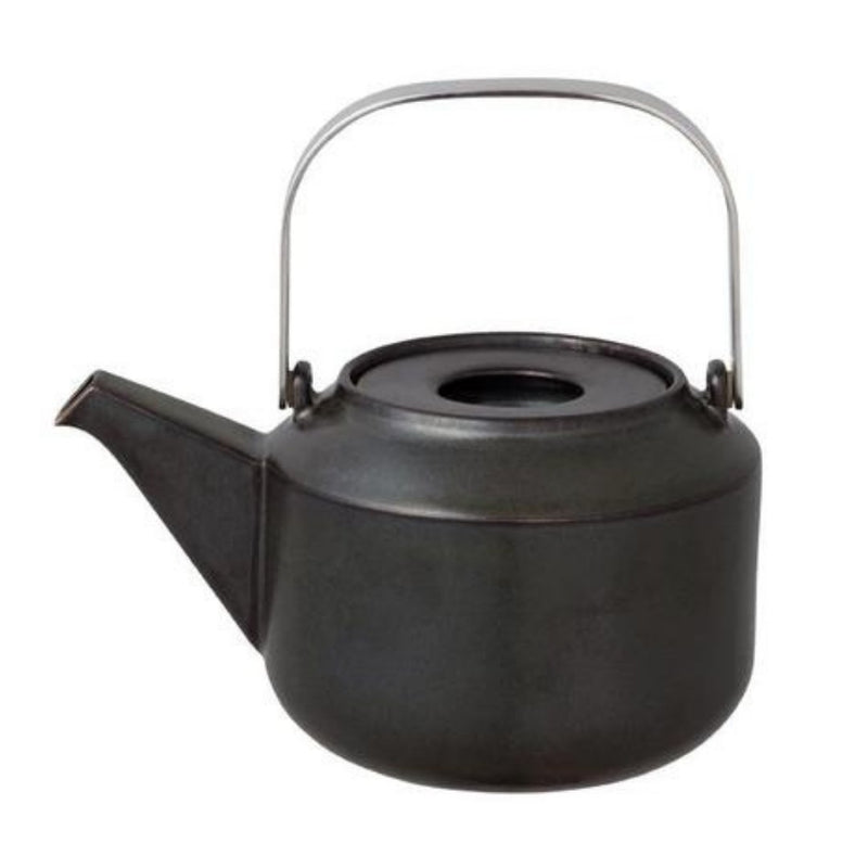 Kinto - Leaves To Tea Teapot - dzbanek czarny 600ml - Sklep.Kawa.pl