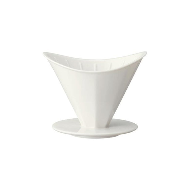Kinto - OCT - biały ceramiczny dripper - 4 filiżanki - Sklep.Kawa.pl