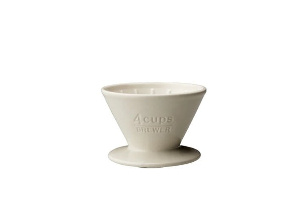 Kinto - Slow Coffee Style - ceramiczny dripper biały - 4 filiżanki - Sklep.Kawa.pl