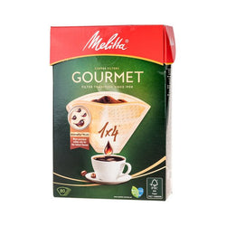 Melitta - papierowe filtry do kawy Gourmet Aroma Zones 1x4 brązowe - 80 sztuk - Sklep.Kawa.pl