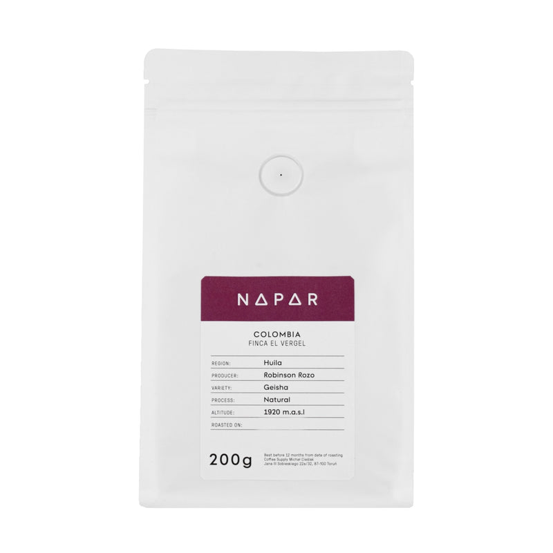 Napar - Kolumbia El Vergel - filtr - kawa ziarnista 200g - Sklep.Kawa.pl